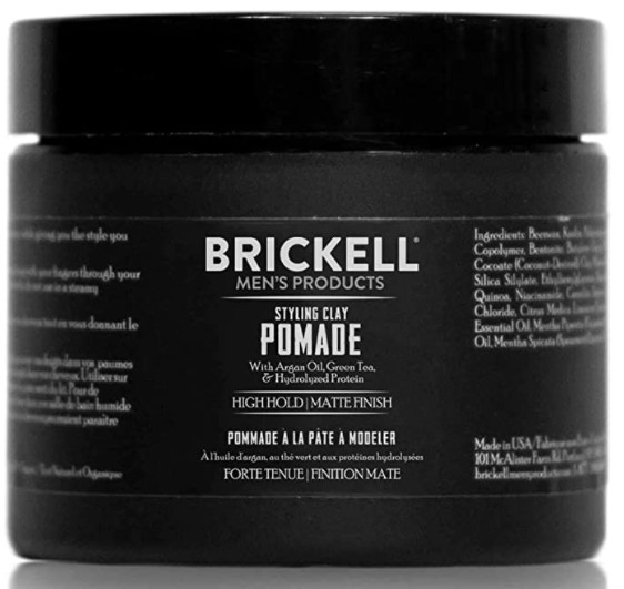 Brickell Mens Styling Clay Pomade