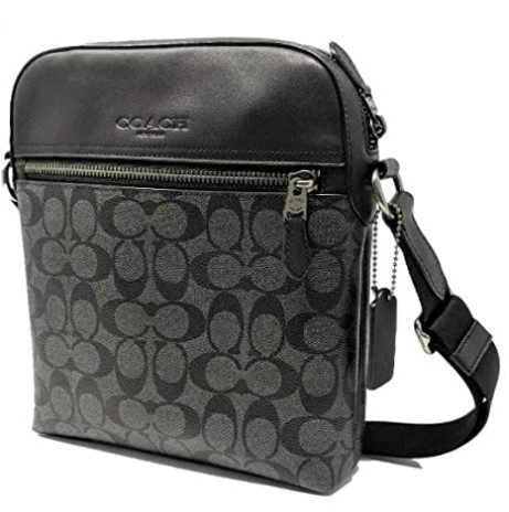 Coach Houston Bag In Signature Canvas Charcoal