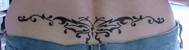 Simple Lower back Tattoo
